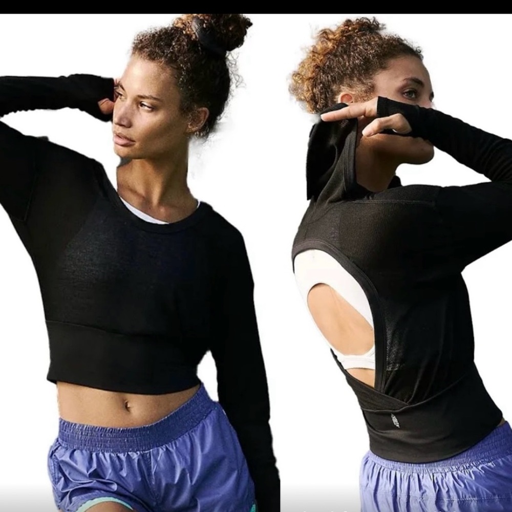 Free People movement Black Women's Long Sleeve Top